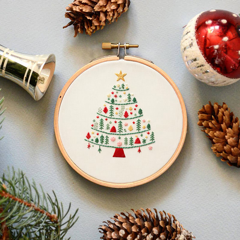 Rubbyoo Embroidery Kit-  Christmas Elements Tree - image 7