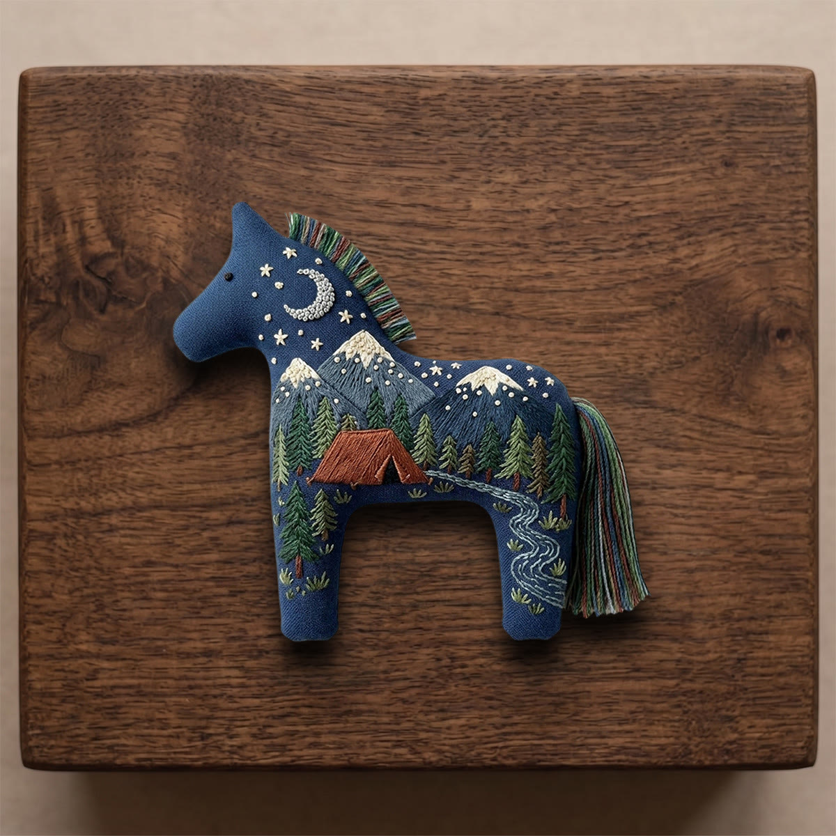 Rubbyoo Dala Horse Embroidery Kit - Snow-capped Mountains | Nature Lover Gift | DIY Handmade Craft - image 7