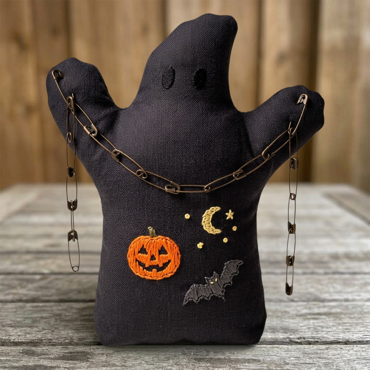 Rubbyoo Ghost Embroidery Kit - Tiny Jack-o-lantern | Simple Handmade Halloween Gift | Easy Sewing Kit For Beginners - image 2