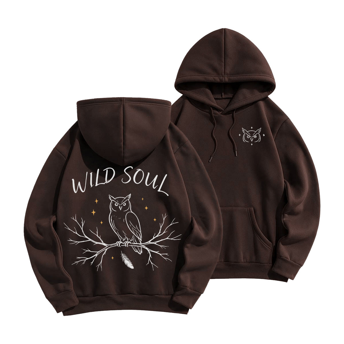 Rubbyoo Wild Soul Unisex Hoodie  - Coffee - 2XL - image 16