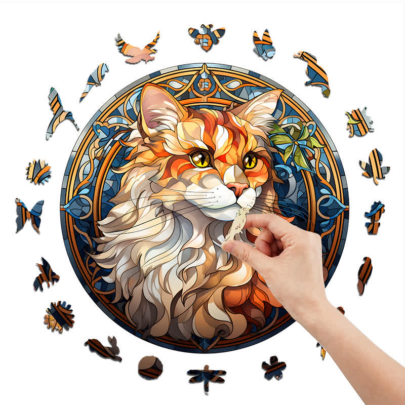 Beautiful Cat -1 Wooden Jigsaw Puzzle