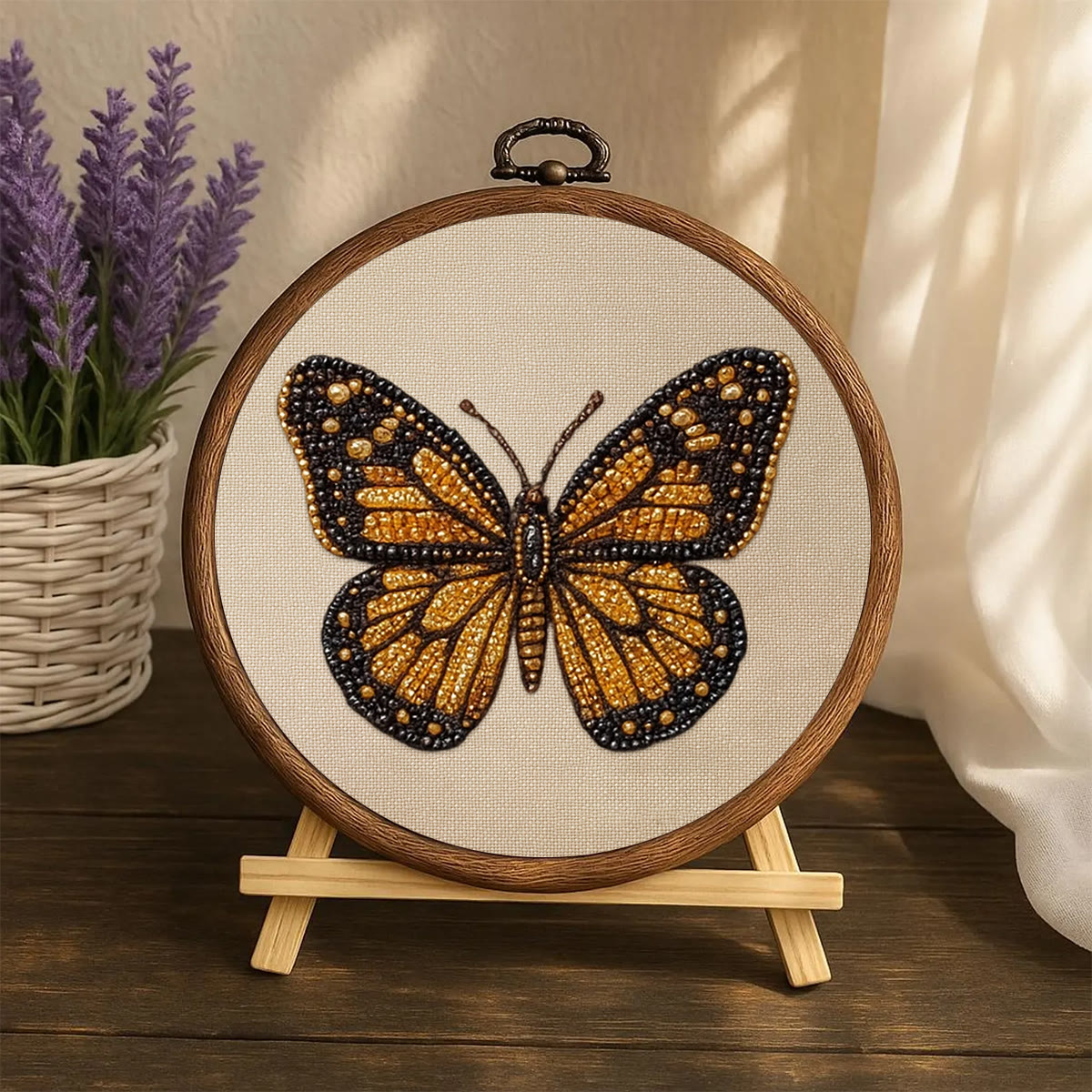 Rubbyoo Bead Embroidery Kit - Little Betterfly | Charming Desk Decor | Precious Gifts For Her  - image 6