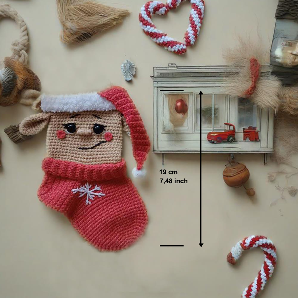Diy Handmade Christmas Stocking Crochet Kit - Unique Christmas Tree Decor | Perfect Holiday Gifts  - image 8