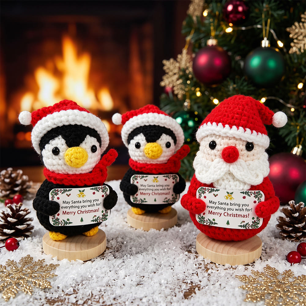 Rubbyoo Lovely Christmas Doll - Handmade Festive Crochet Accent | Inspirational Holiday Desk Decor - image 1