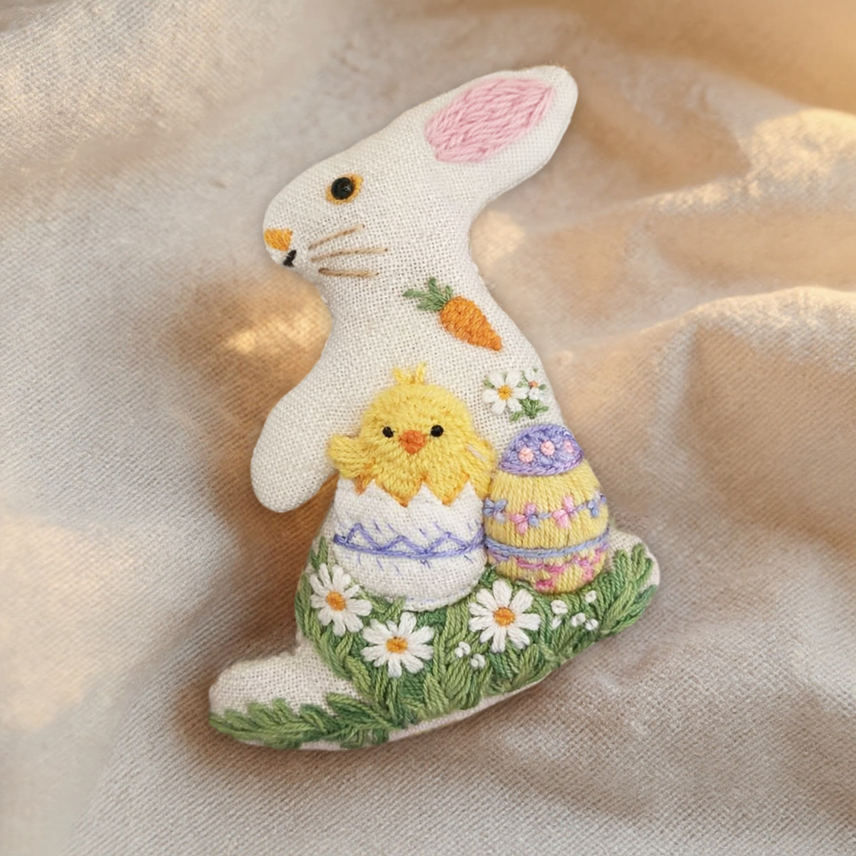 Rubbyoo Rabbit Embroidery Kit - Easter Chick | Perfect Holiday Ornament | Creative Handmade Art - image 10