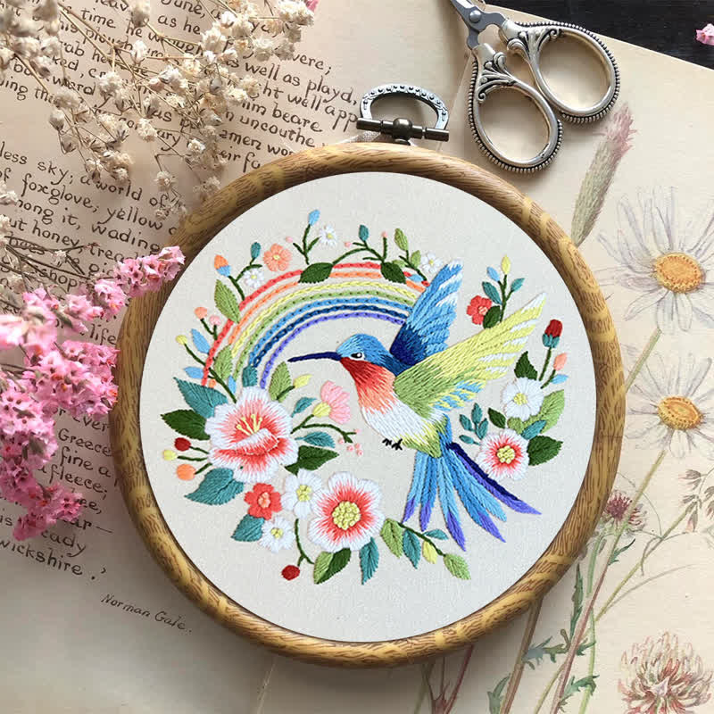 Rubbyoo Embroidery Kit - Exotic Blue Bird - image 9