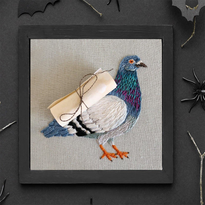 Rubbyoo Embroidery Kit - Carrier Pigeon | Diy Bird Handicraft | Creative Home Decor - image 9