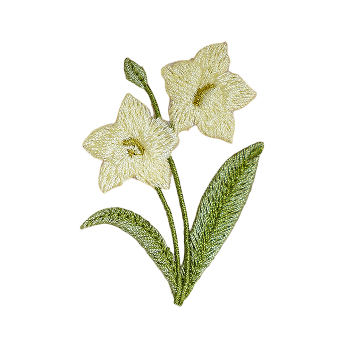 Rubbyoo Plant Embroidered Patch - Elegant Iron-on Patch For Nature Lovers | Rustic Floral Repair Applique - Spring Orchid - image 18