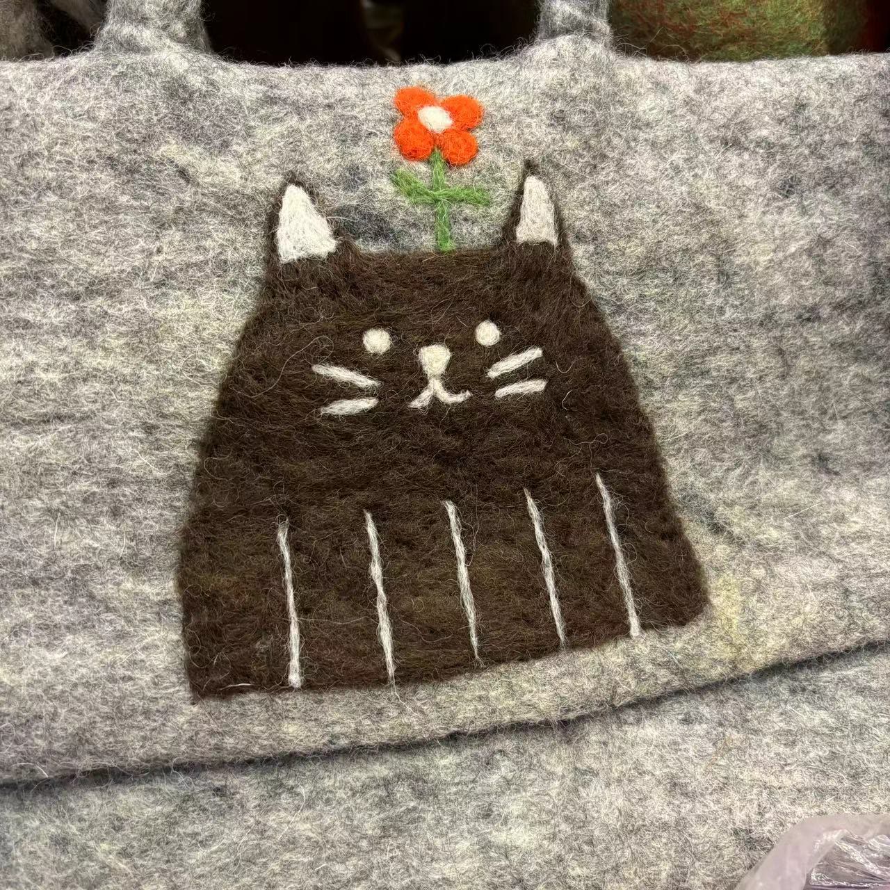  Needle Felted Bag - Cute Design Crafts | Fashion Dual-purpose Bag - image 7