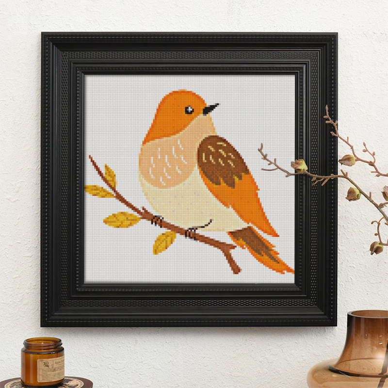  Cross Stitch Kit - Elegant Bird | Adorable Animal Craft | Unique Handmade Ornament - image 9