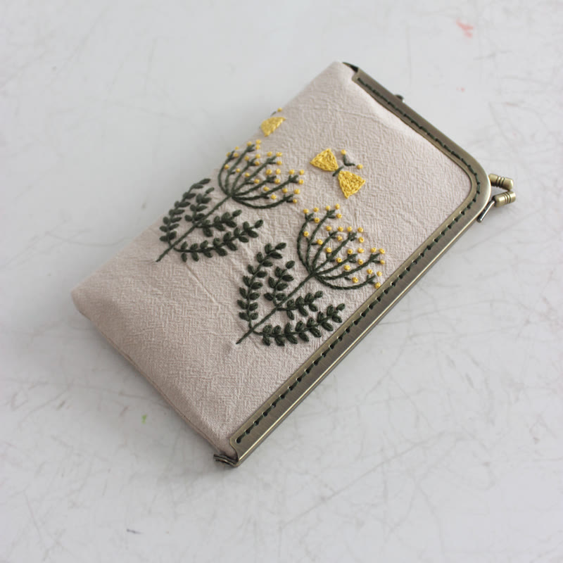Embroidery Passport Bag Kit | Personalized Handmade Bag | Diy Travel Wallet - C - image 5
