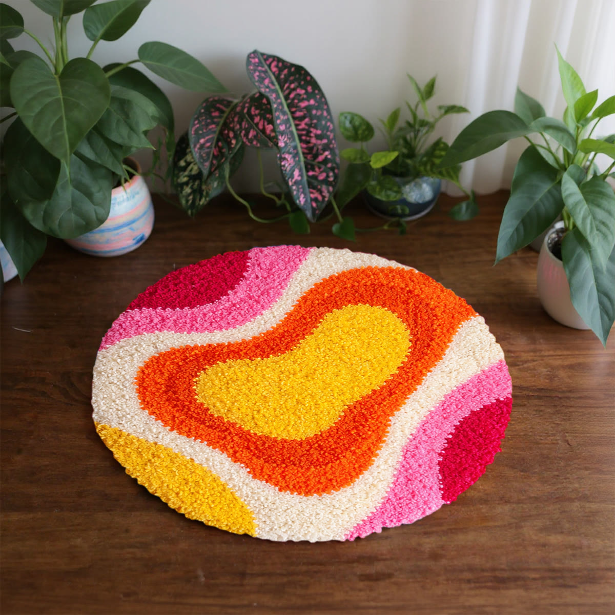 Rubbyoo Latch Hook Rug Kit - Vivid Pattern | Modern Room Decor | Diy Housewarming Gift  - image 6