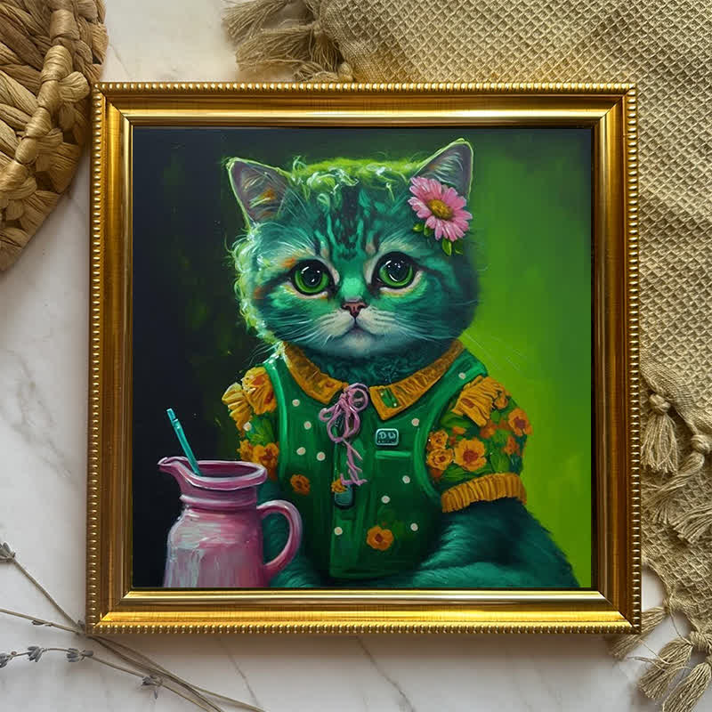 Milk Cat - Wooden Jigsaw Puzzle