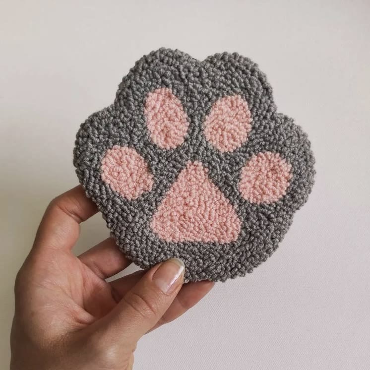 Punch Needle Cat Series Coaster Kits - Cat Lovers Birthday Gift | Diy Fridge Magnets | Perfect For Home Decor - H  - image 6