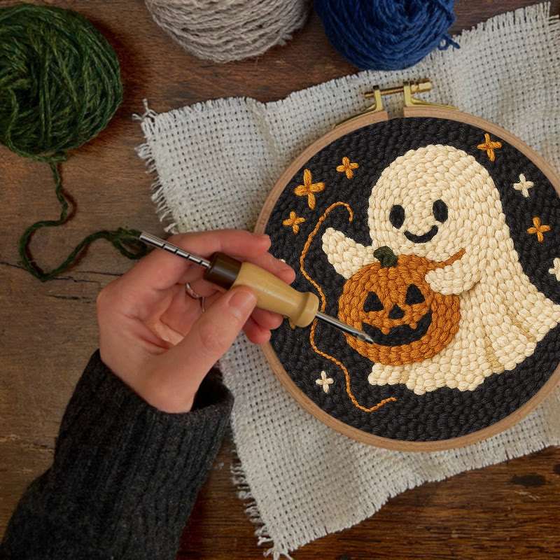  Sewing Ghost Punch Needle Kit - Easy Handmade Craft | Perfect Halloween Collection  - image 8