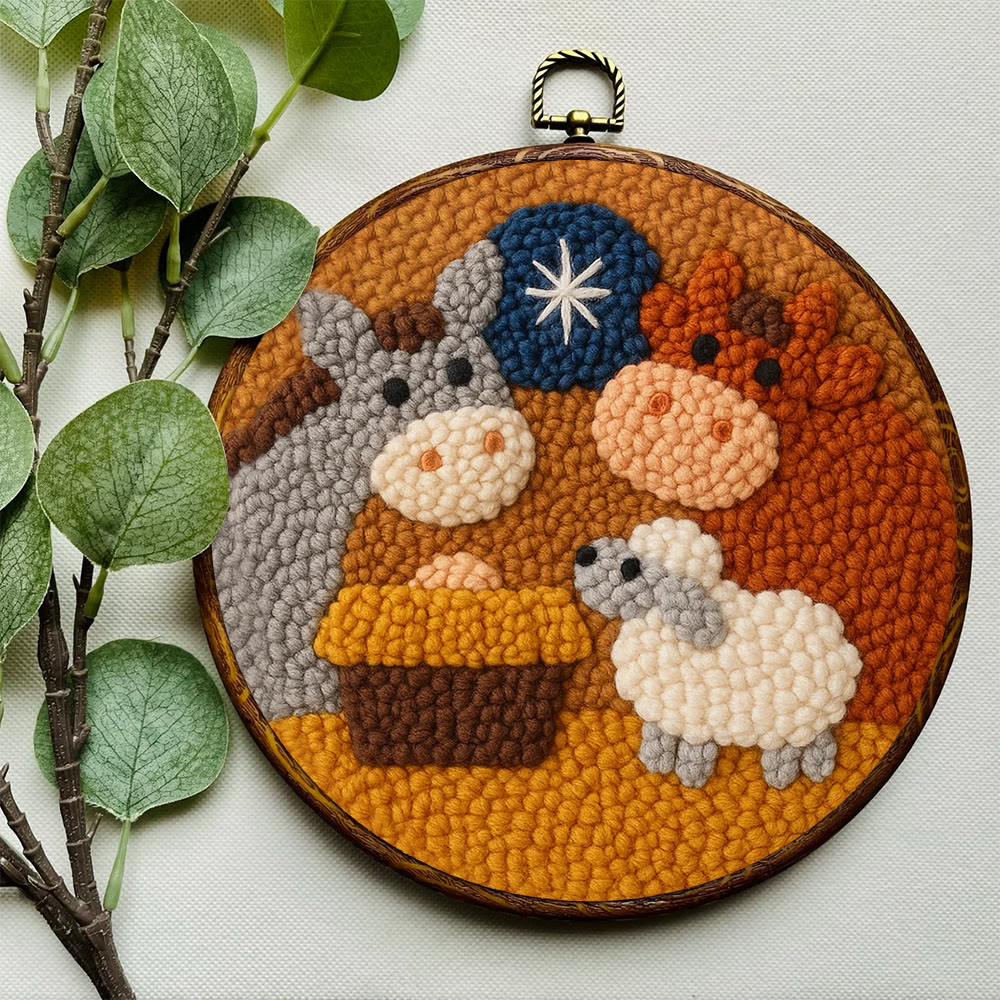 Lush Green Luna Moth Punch Needle Kit – Novice-friendly Starter Diy | Delightful Handcraft Activity - image 3