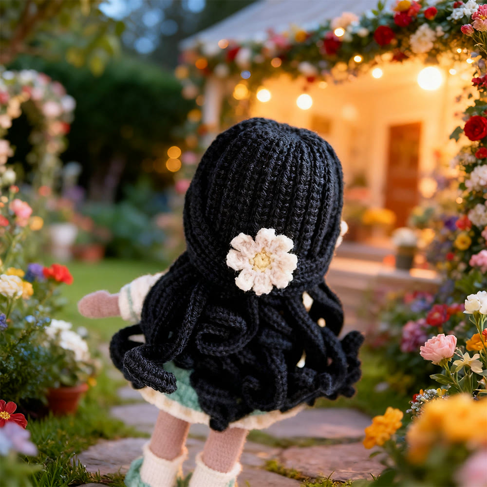 Diy Handmade Floral Girl Crochet Kit - Adorable Crocheted Doll | Birthday Craft For Her - image 6