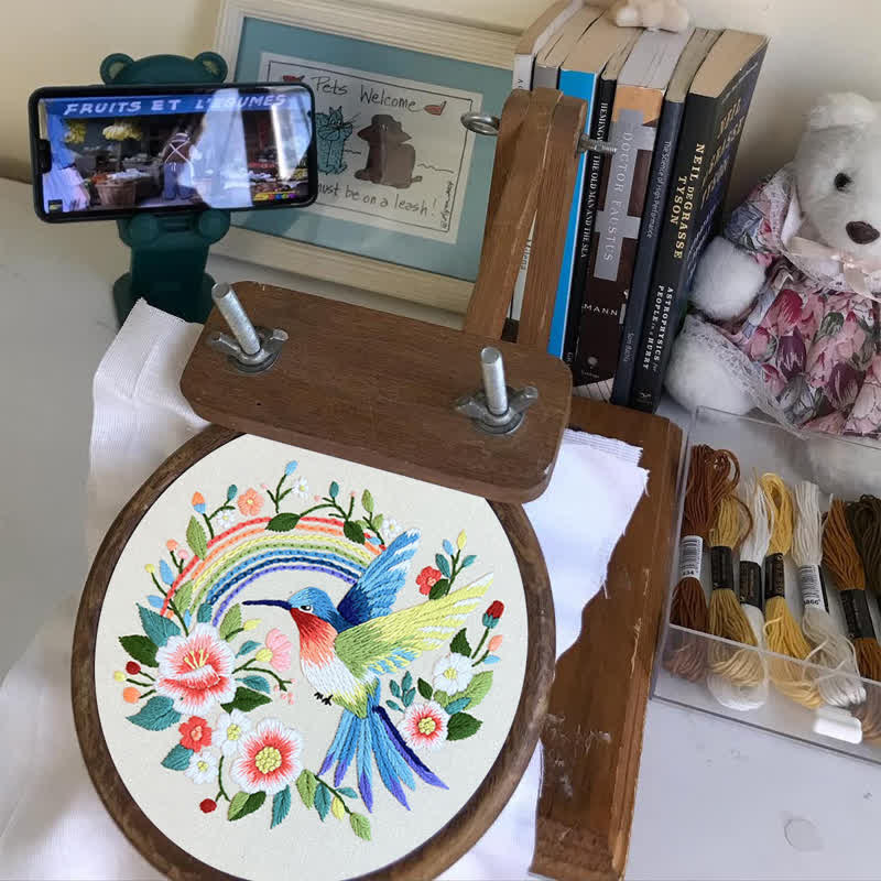 Rubbyoo Embroidery Kit - Exotic Blue Bird - image 6