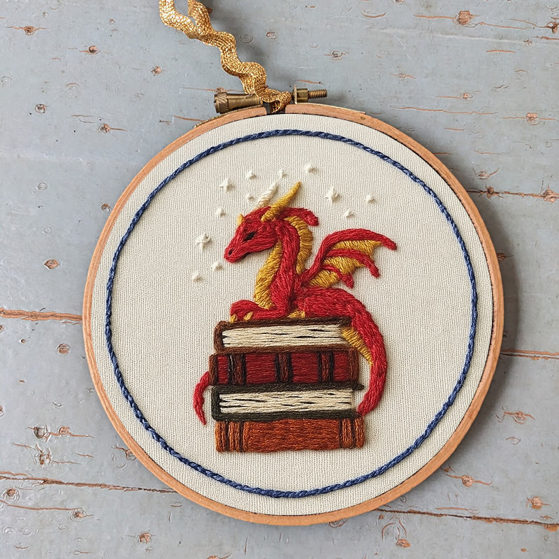 Rubbyoo Embroidery Kit - Sleeping Dragon | Unique Home Decor | Diy Handmade Craft  - image 6