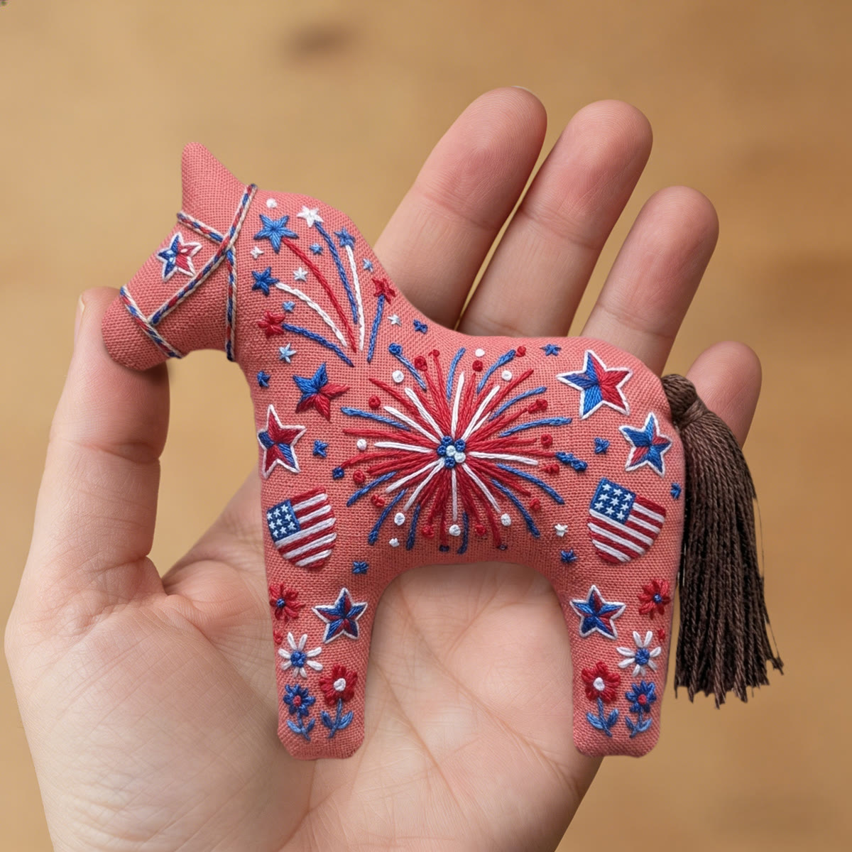 Rubbyoo Dala Horse Embroidery Kit - Celebration Day | Special Flag Pattern | Independence Day Gift Idea - image 7