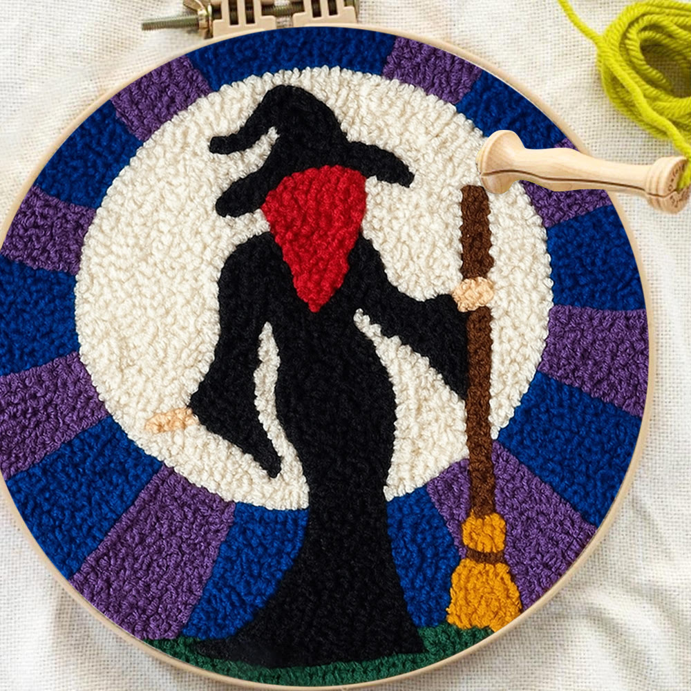 Magical Witch Punch Needle Kit - Unique Needle Coaster | Perfect For Holiday Decor - image 4