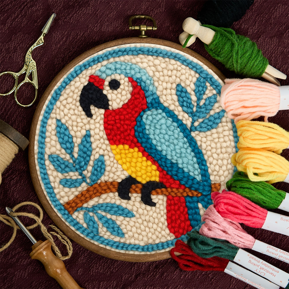 Parrot Tropical Punch Needle Kit - Geeky Decor Must-have | Fantasy Enthusiast Craft - image 10