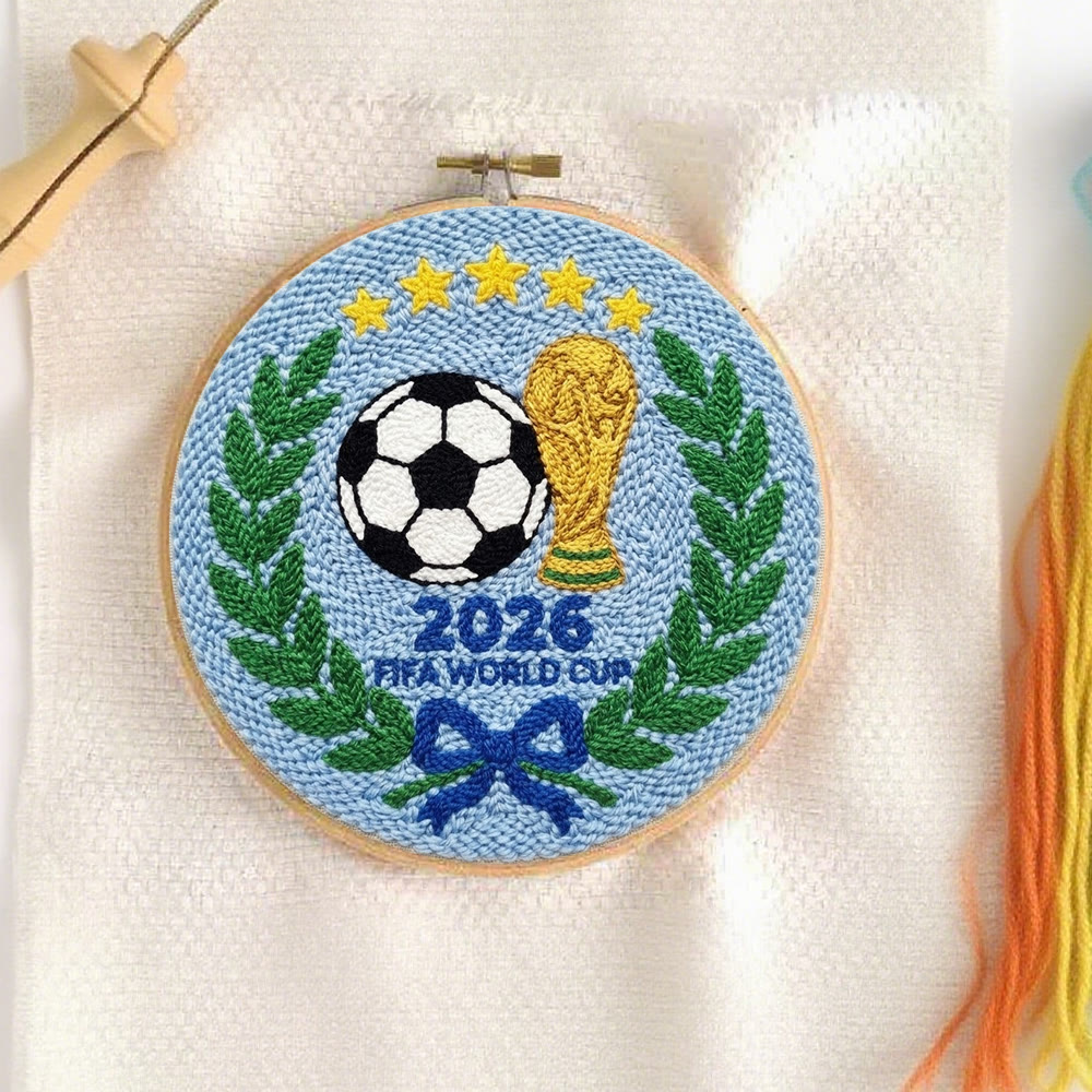 Football Game  Punch Needle Kit - Handmade Textured Sewing Kit | World Cup 2026 Motif Gift For Soccer Fans - image 10