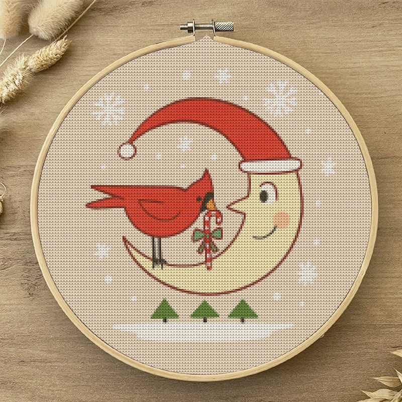  Cross Stitch Kit - Christmas Eve | Christmas Cardinal Needlework | Diy Festival Gifts - image 3