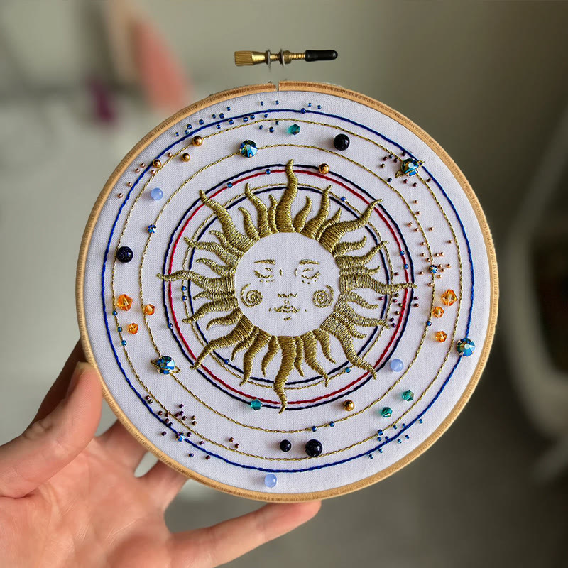 Rubbyoo Bead Embroidery Kit - Sun Galaxy | Universe Handmade Artwork | Diy Home Decor - image 5