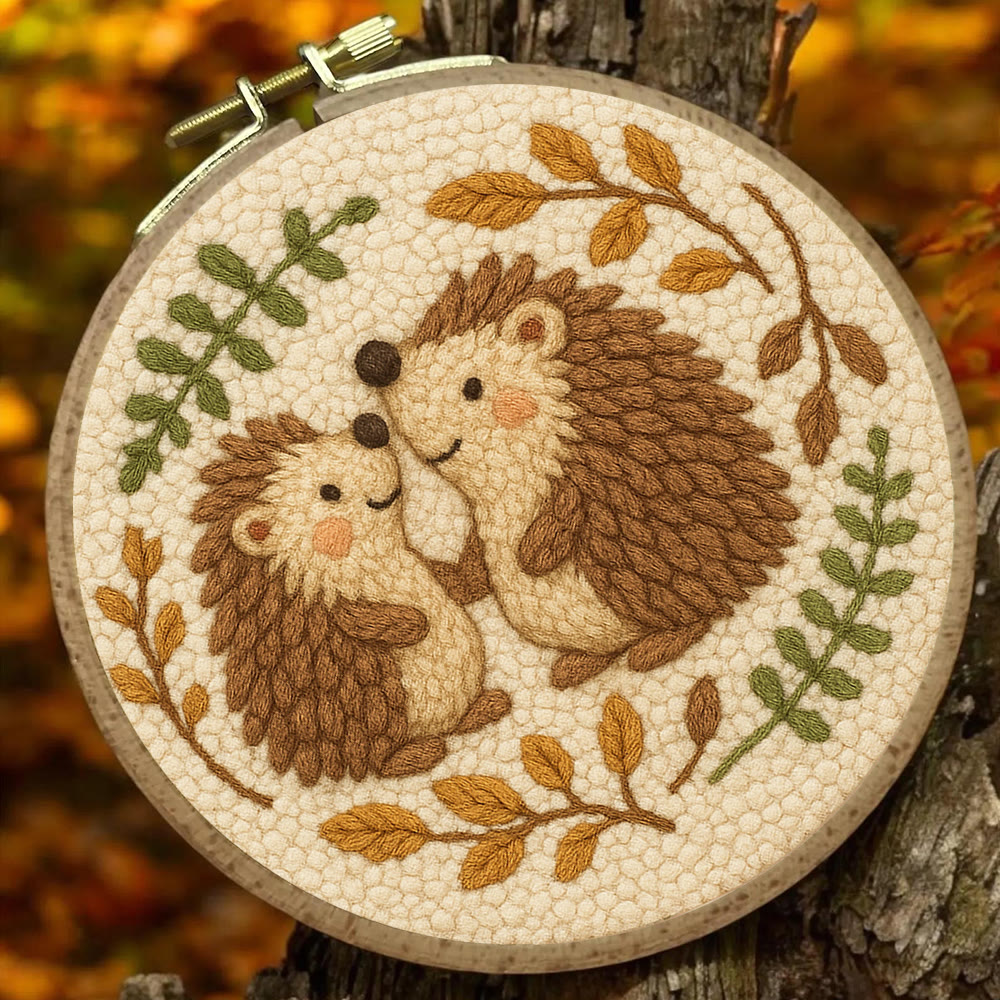 Heartwarming Hedgehog Punch Needle Kit - Cute Animal Handicraft | Perfect Needlework For Craft Lovers - image 2