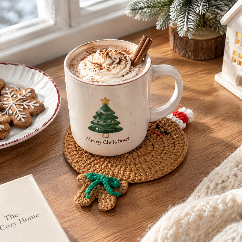 Rubbyoo Crochet Christmas Coasters – Handmade Seasonal Heat Insulation Pad | Cozy Festive Table Decor - image 9