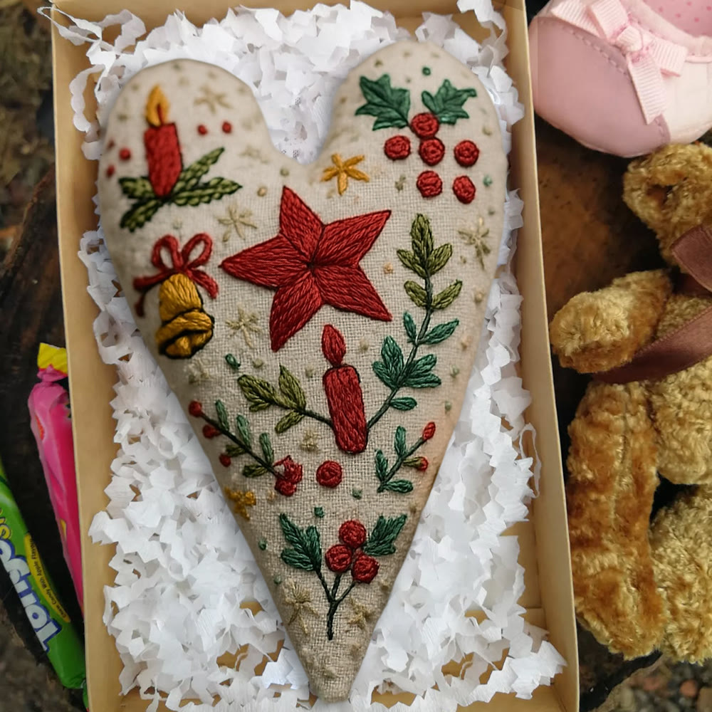 Rubbyoo Heart Embroidery Kit - Christian Candle | Christmas Decoration | Nice Festival Gift - image 5