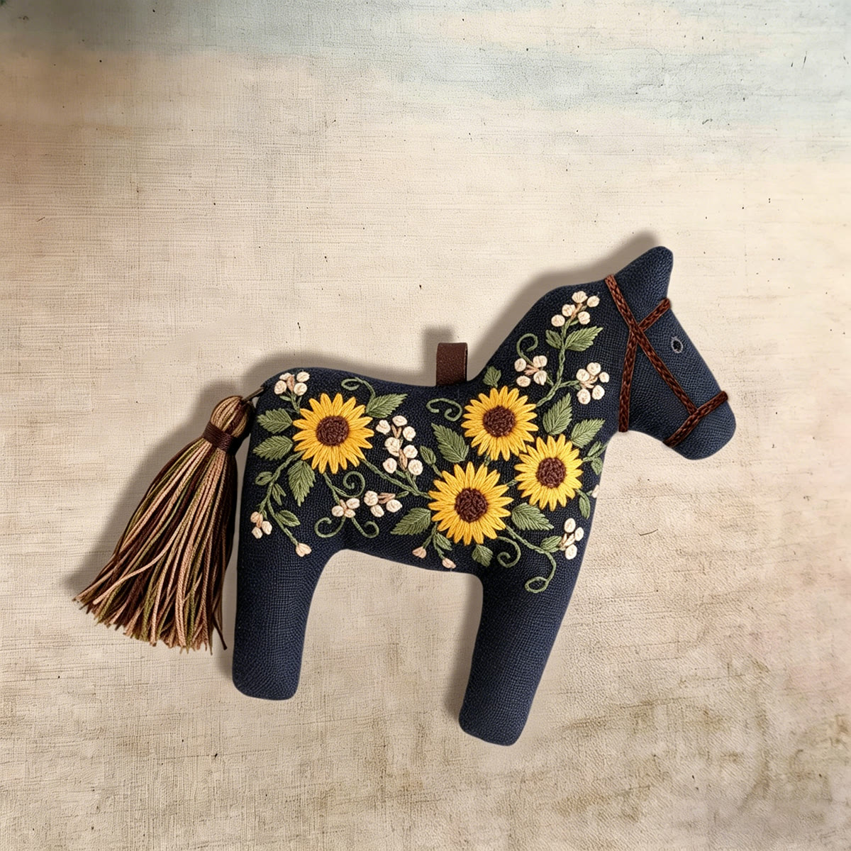 Rubbyoo Dala Horse Embroidery Kit - Bright Floral Bouquet | Gift For Her  | Scandinavian Style Ornament - image 8