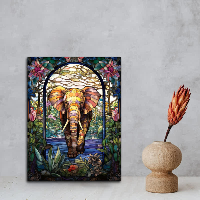 African Elephant 3- Wooden Jigsaw Puzzle