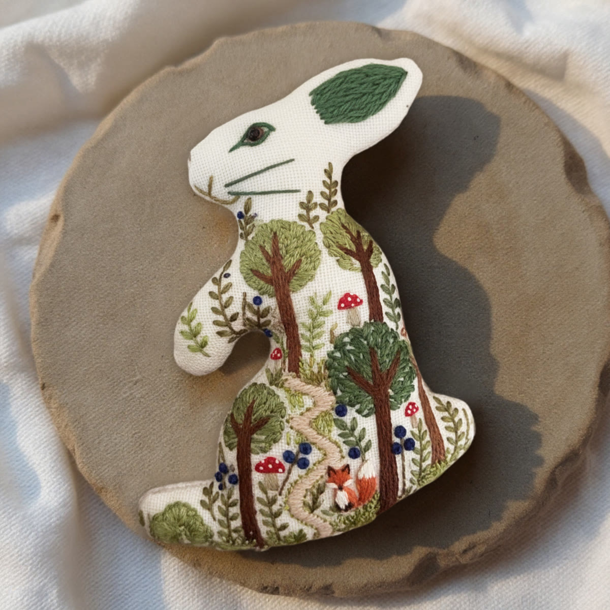 Rubbyoo Rabbit Embroidery Kit - Mysterious Forest | Creative Handmade Art |  Gift For Diy Crafters - image 10