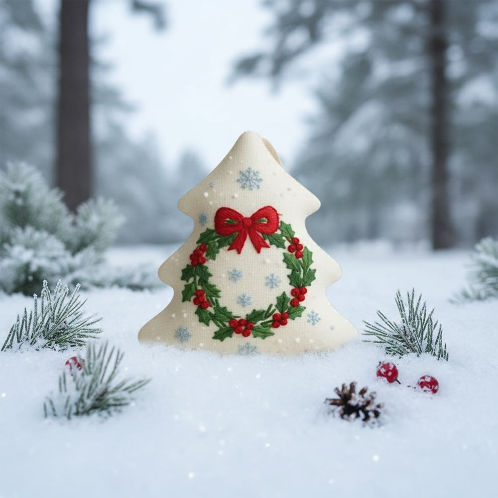 Rubbyoo Tree-shaped Embroidery Kit - Christmas Wreath | Personalized Stitch Art | Diy Wall Hanging  - image 9