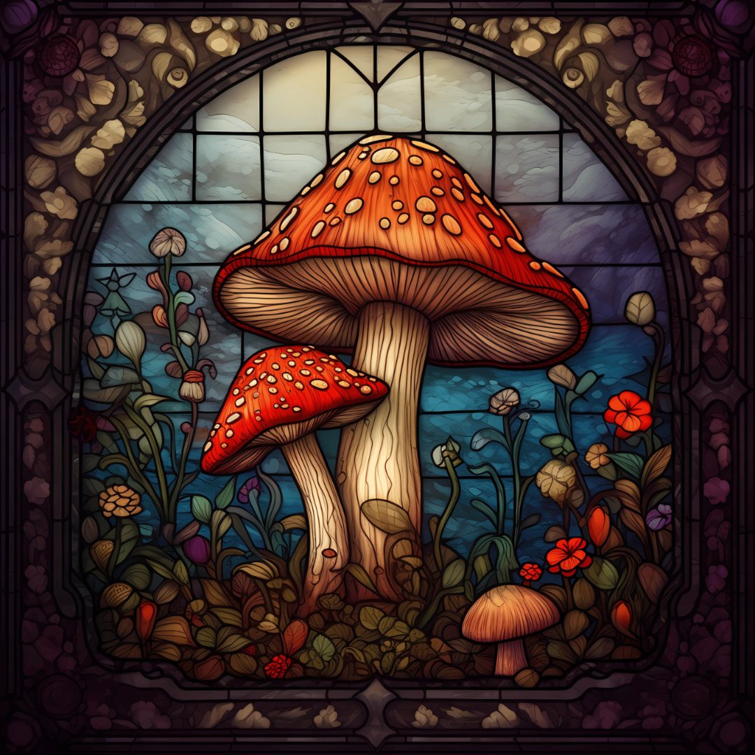 Toadstools Mushrooms - Wooden Jigsaw Puzzle