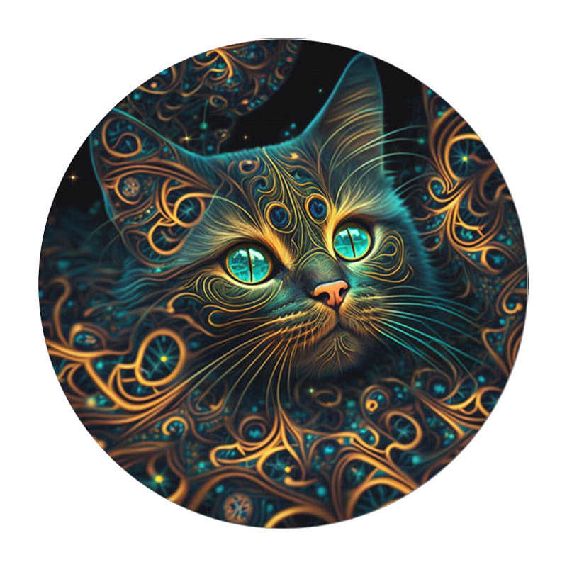 Mysterious Cat - Wooden Jigsaw Puzzle