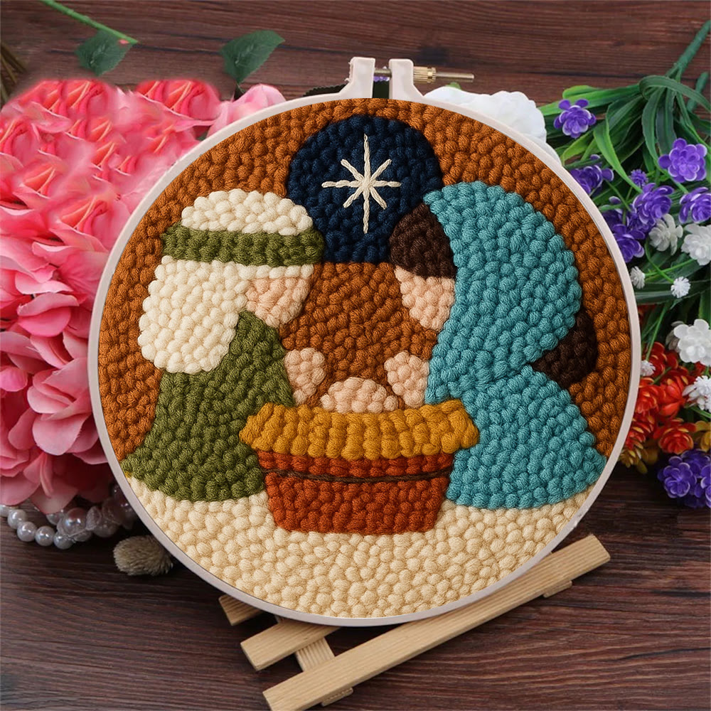 Nativity Scene Themed Punch Needle Kit – Easy DIY Choice | Fun Handmade Craft - image 6