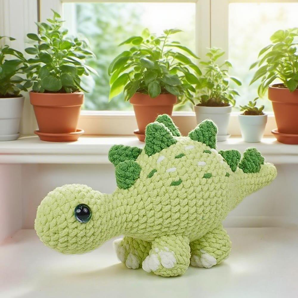 Diy Handmade Dinosaur Series Crochet Kit - Colourful Crochet Doll | Unique Gifts For Kids - B - image 3