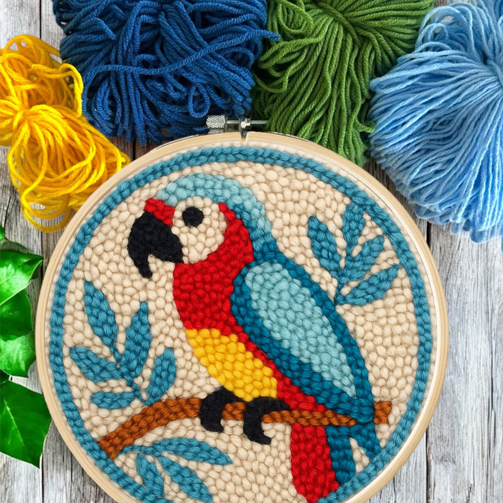 Parrot Tropical Punch Needle Kit - Geeky Decor Must-have | Fantasy Enthusiast Craft - image 9