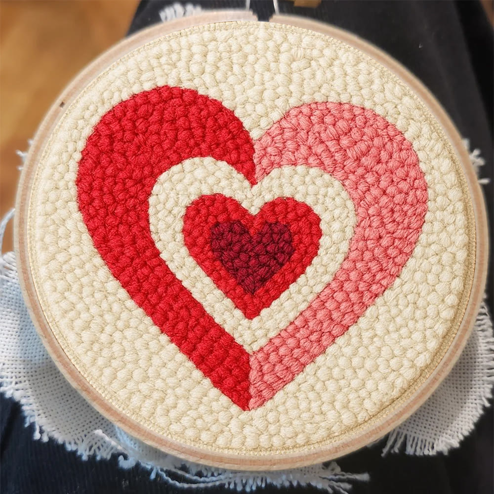 Gradient Layered Heart Punch Needle Kit – Valentine's Day Gifting Selection | Cozy Home Decor - image 7