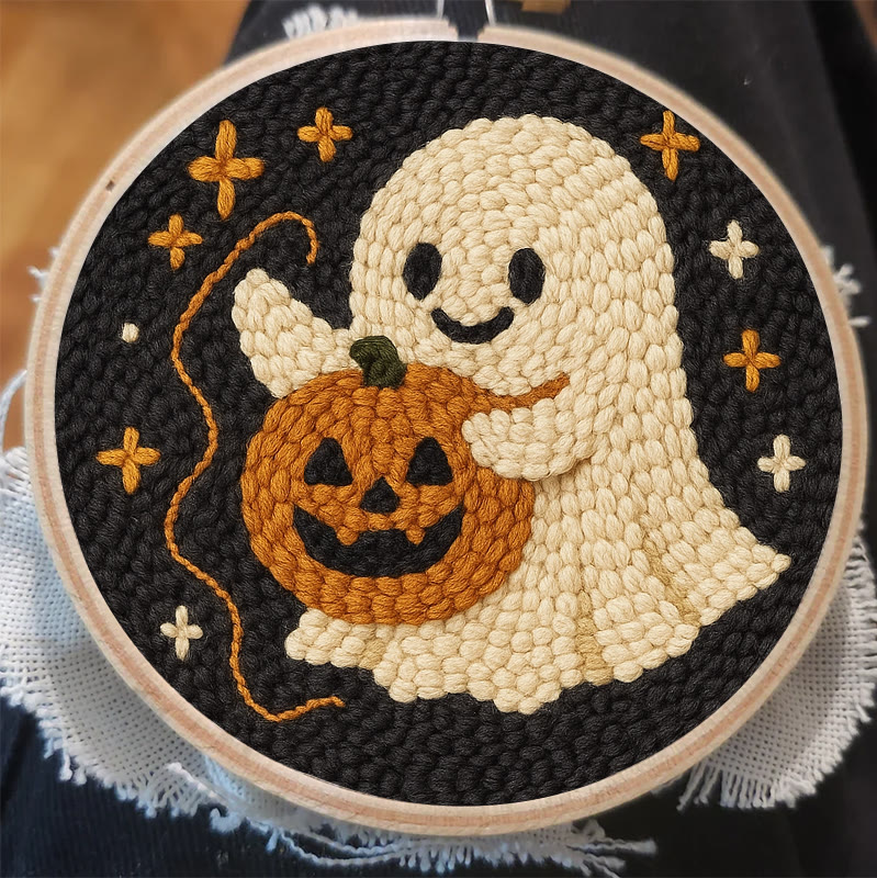  Sewing Ghost Punch Needle Kit - Easy Handmade Craft | Perfect Halloween Collection  - image 4