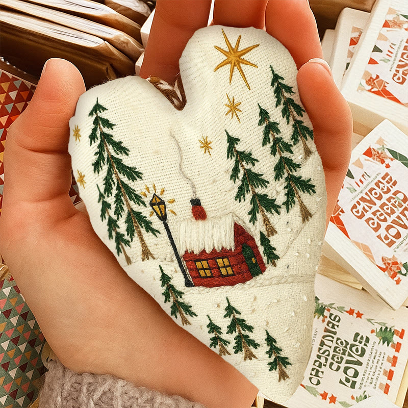 Rubbyoo Heart Embroidery Kit - Shining Night | Christmas Host Gift | Perfect Home Decor - image 8