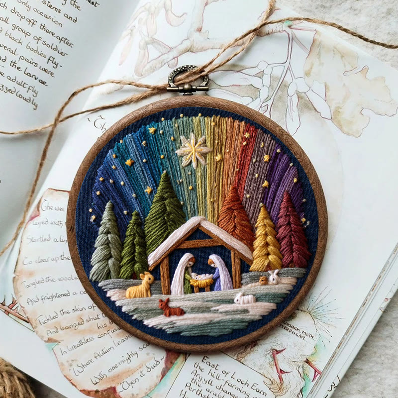 Rubbyoo Embroidery Kit - Nativity With Aurora | Stunning Christmas Gift | Precious Handmade Collection  - image 8