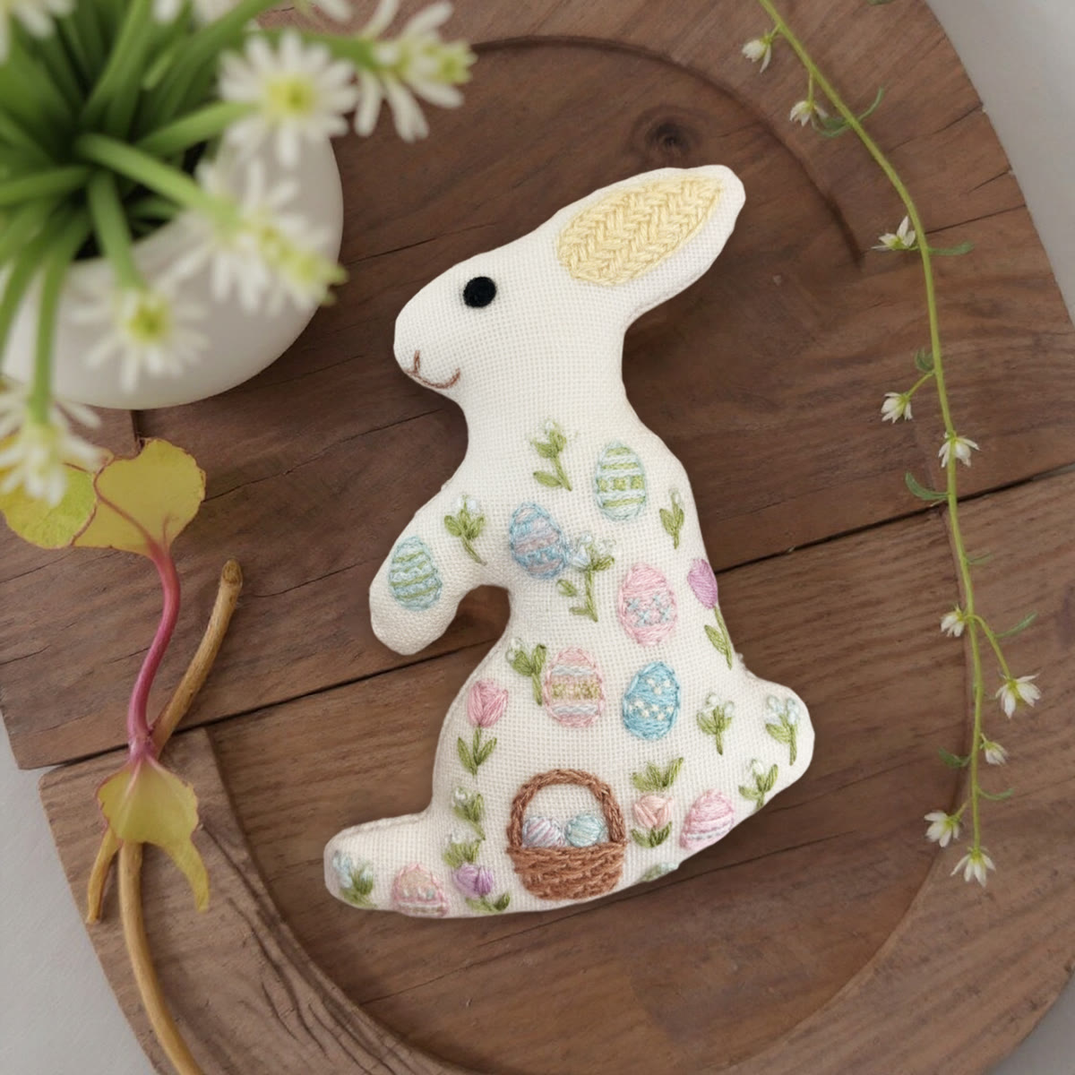 Rubbyoo Rabbit Embroidery Kit - Easter Eggs | Creative Bunny Handicraft | Perfect Home Decor - image 7