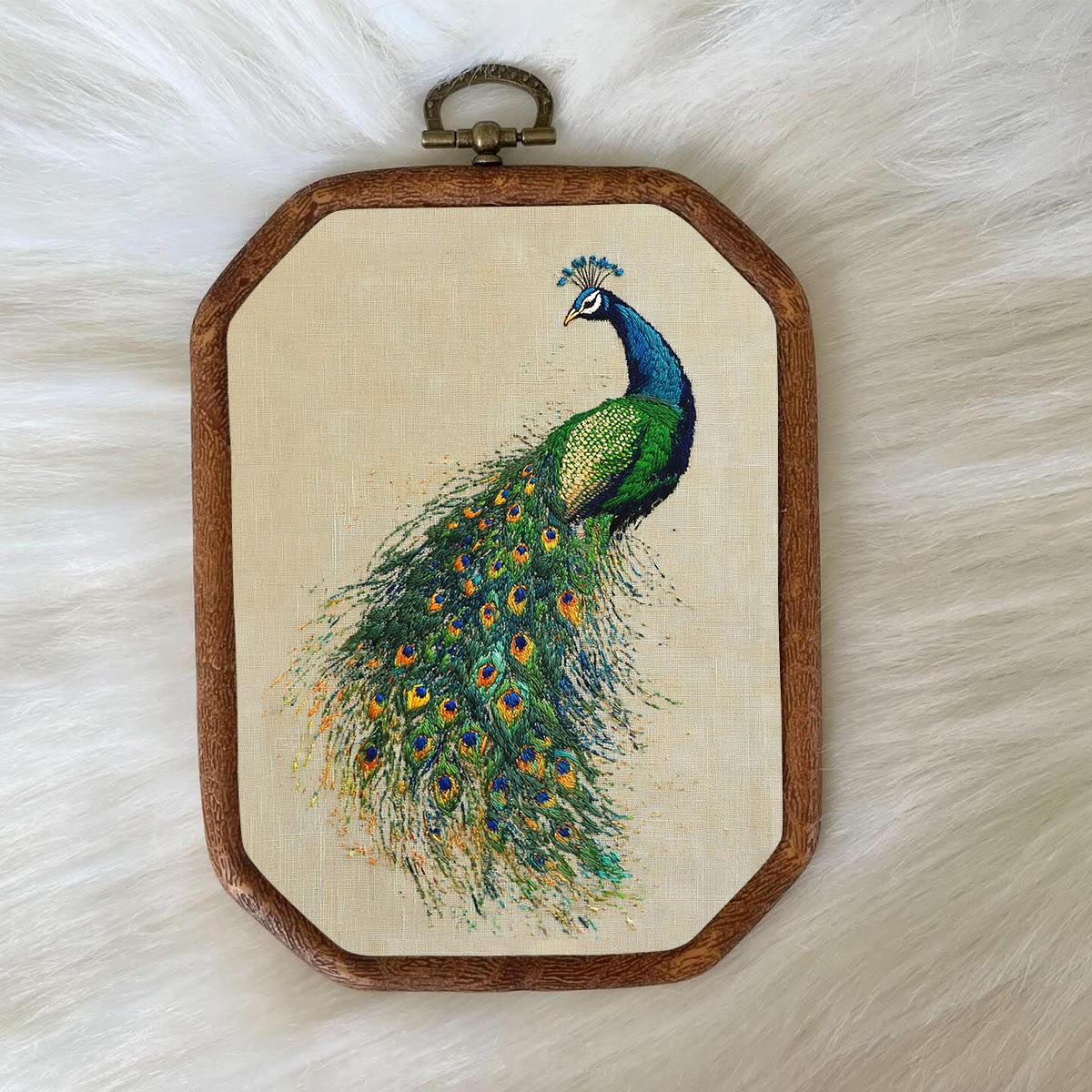 Rubbyoo Embroidery Kit-   Beautiful Tail Peacock - image 8