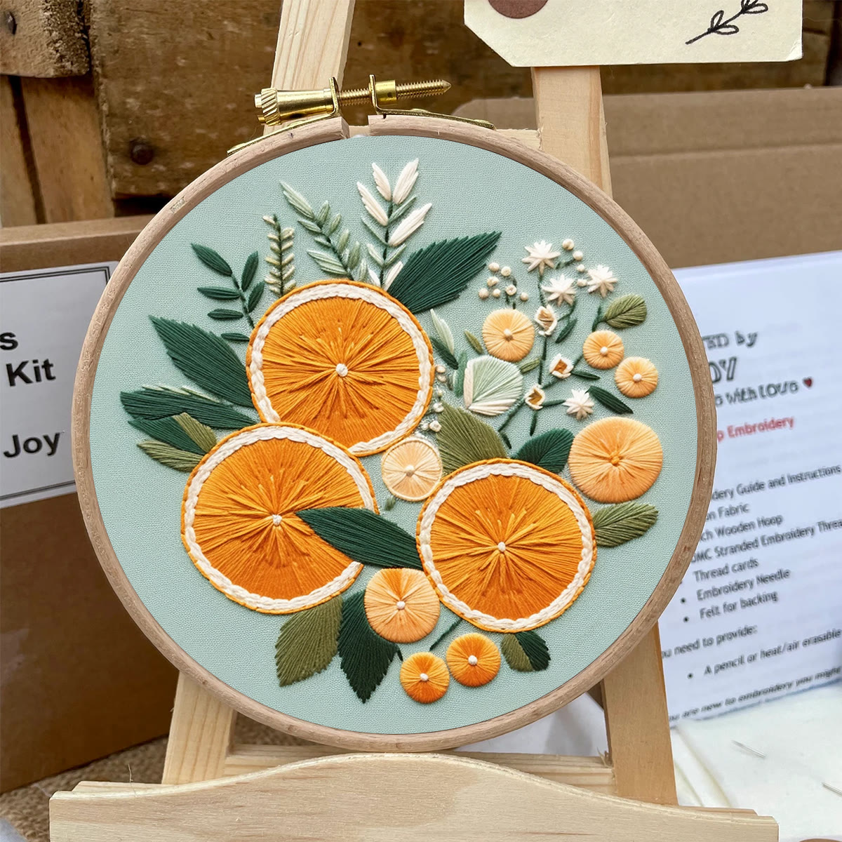 Rubbyoo Embroidery Kit- Oranges - image 6