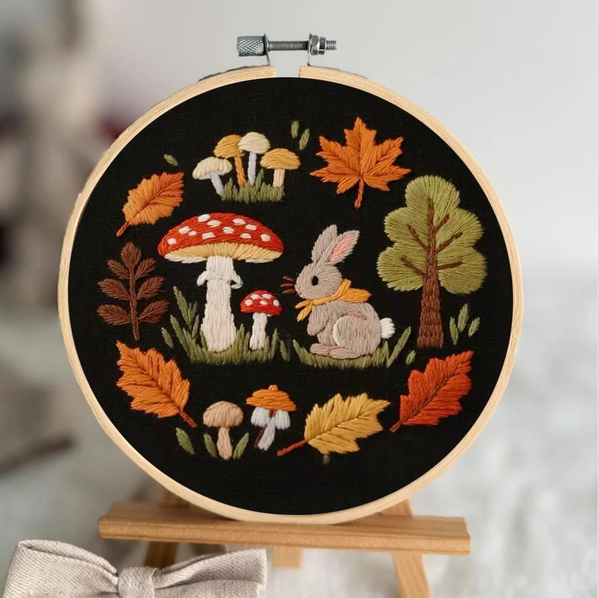 Rubbyoo Embroidery Kit - Autumn Plant | Diy Handmade Needlepoint | Nice Art For Stitch Starter - image 3