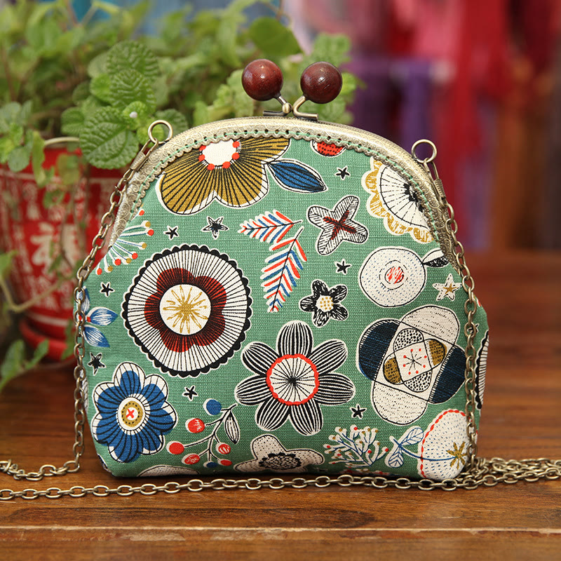 Embroidery Kiss Lock Bag Kit | Floral Crossbody Bag  | Diy Needlework Gifts  - flower B - image 7